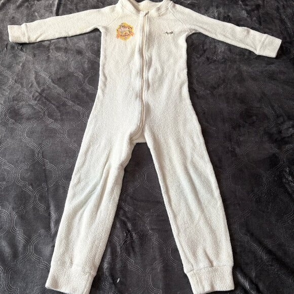 Organic cotton sherpa sleeper for toddlers, size 4T-5T. Made in USA! - Picture 1 of 9